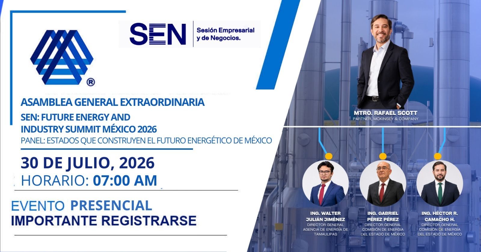 Asamblea General Extraordinaria- SEN: Future Energy And Industry Summit México 2026
